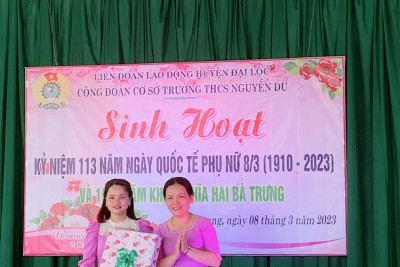 Công đoàn tổ chức các hoạt động chào mừng kỷ niệm 113 năm Quốc tế phụ nữ (8/3/1910- 8/3/2023)